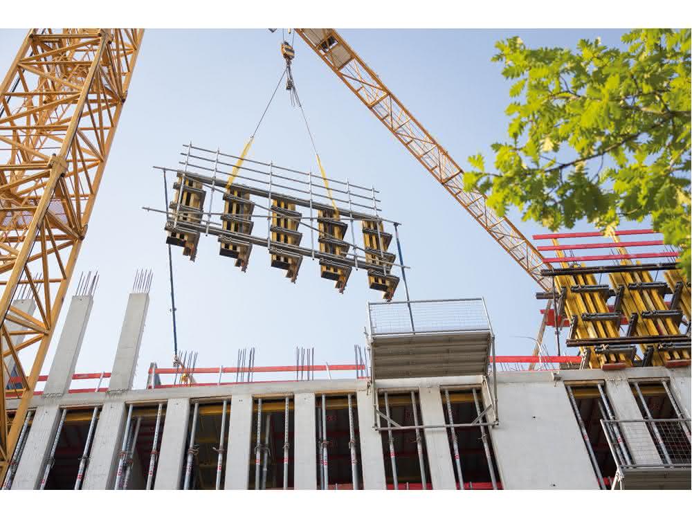 Stützenbatterien aus H20-Sonderschalungen