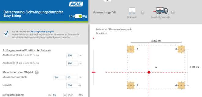 Vibration damper calculation