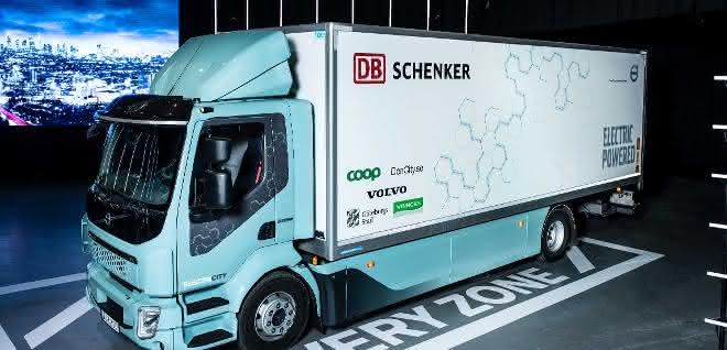 A Volvo FL Electric for DB Schenker Sweden
