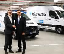 Elektrisch auf der letzten Meile: eSprinter Pilotfahrzeuge und erste eVito in Serie gehen an Hermes Elektrisch auf der letzten Meile: eSprinter Pilotfahrzeuge und erste eVito in Serie gehen an Hermes