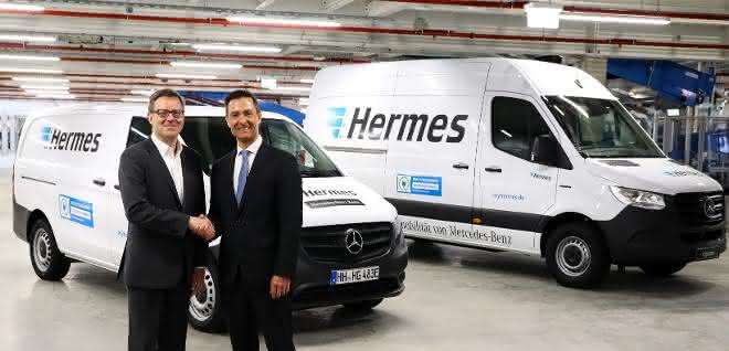 Elektrisch auf der letzten Meile: eSprinter Pilotfahrzeuge und erste eVito in Serie gehen an Hermes Elektrisch auf der letzten Meile: eSprinter Pilotfahrzeuge und erste eVito in Serie gehen an Hermes