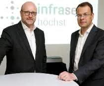 Die Infraserv-Geschäftsführer Jürgen Vormann (links) und Dr. Joachim Kreysing blicken auf ein erfolgreiches Geschäftsjahr 2018 zurück. Die Infraserv-Geschäftsführer Jürgen Vormann (links) und Dr. Joachim Kreysing