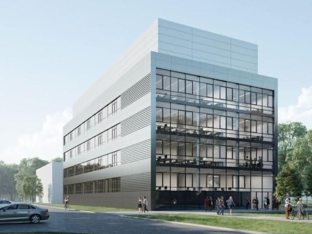 Interdisziplinäre Forschung auf 5 800 Quadratmetern: neues Verfügungsgebäude am Campus Nord des KIT. Modell: Interdisziplinäre Forschung auf 5 800 Quadratmetern: neues Verfügungsgebäude am Campus Nord des KIT.