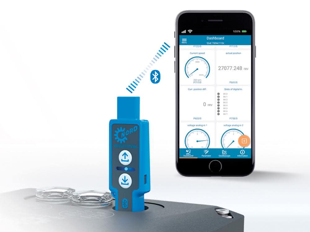 Drive technology: Gearbox, inverter and maintenance via app