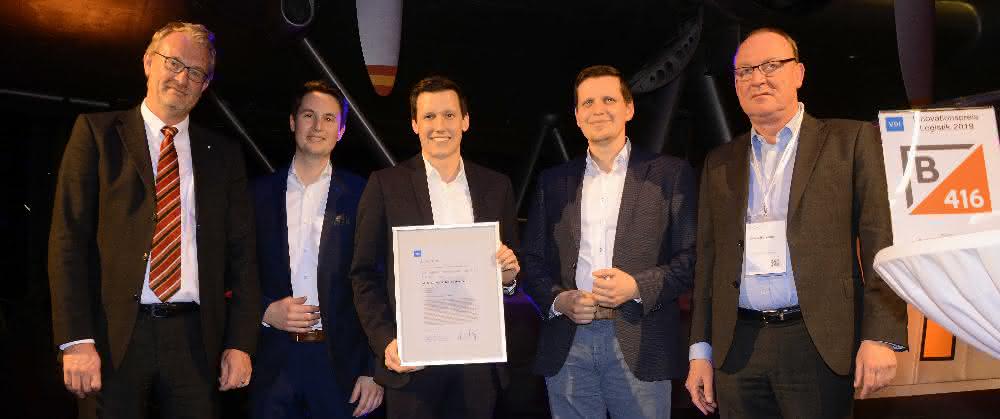 Preisverleihung beim Materialfluss-Kongress: VDI Innovationspreis 2019 für Motion Miners GmbH Preisverleihung beim Materialfluss-Kongress: VDI Innovationspreis 2019 für Motion Miners GmbH