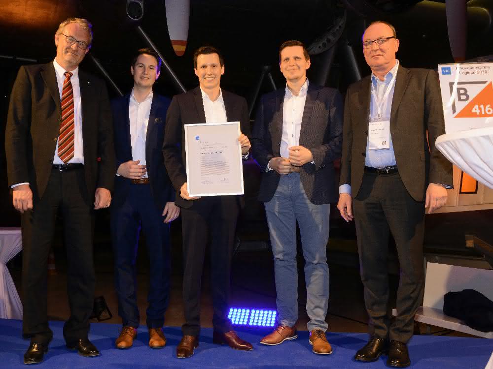 Preisverleihung beim Materialfluss-Kongress: VDI Innovationspreis 2019 für Motion Miners GmbH Preisverleihung beim Materialfluss-Kongress: VDI Innovationspreis 2019 für Motion Miners GmbH