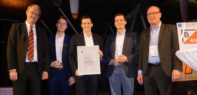 Preisverleihung beim Materialfluss-Kongress: VDI Innovationspreis 2019 für Motion Miners GmbH Preisverleihung beim Materialfluss-Kongress: VDI Innovationspreis 2019 für Motion Miners GmbH