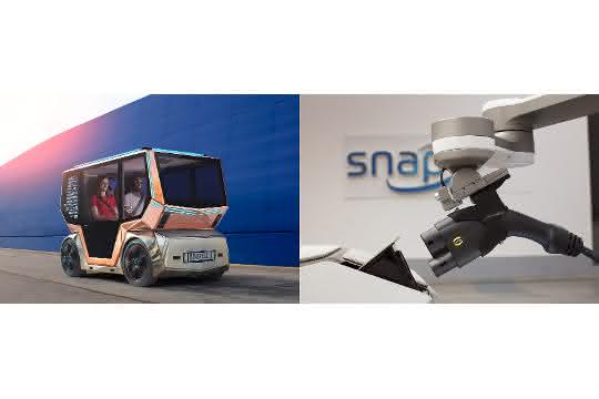 Fahrzeugstudie „miroSNAP“ von Harting Steckverbinder und E-Mobilität: Intelligente Infrastruktur