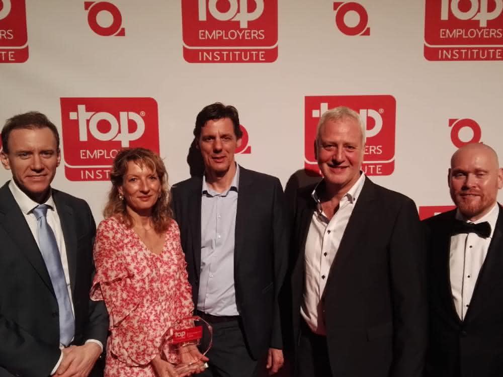 Zertifikat: Mitarbeiter im Fokus: Vanderlande als Top Employer 2019 zertifiziert