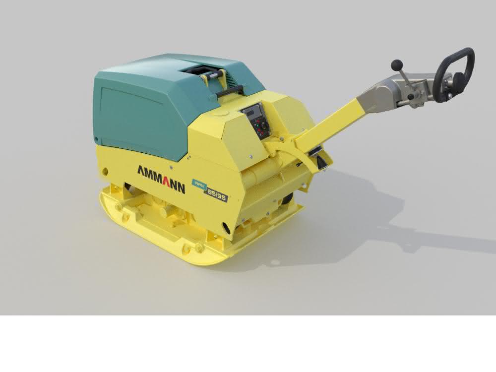 Die Rüttelplatte APH 85-95 verfügt über eine innovative, vibrationsgedämpfte Führungsdeichsel.