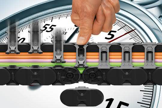 Tool-free opening: New generation of energy chains Tool-free opening: New generation of energy chains