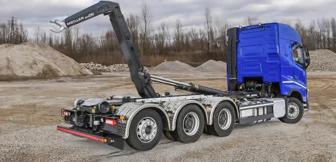Premiere für Abrollkipper und Gesteinskipper von Meiller auf der bauma Premiere für Abrollkipper und Gesteinskipper von Meiller auf der bauma