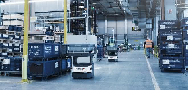 Viastore Tucker Obstacles Automated guided vehicles: Open Shuttles network processes and reduce costs