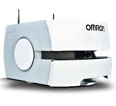 A mobile, self-propelled robot.