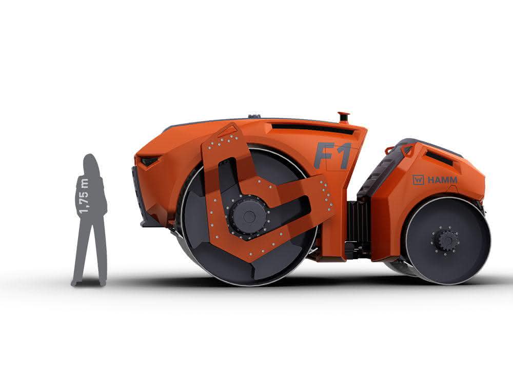 Designstudie „Autonome Walze F1“