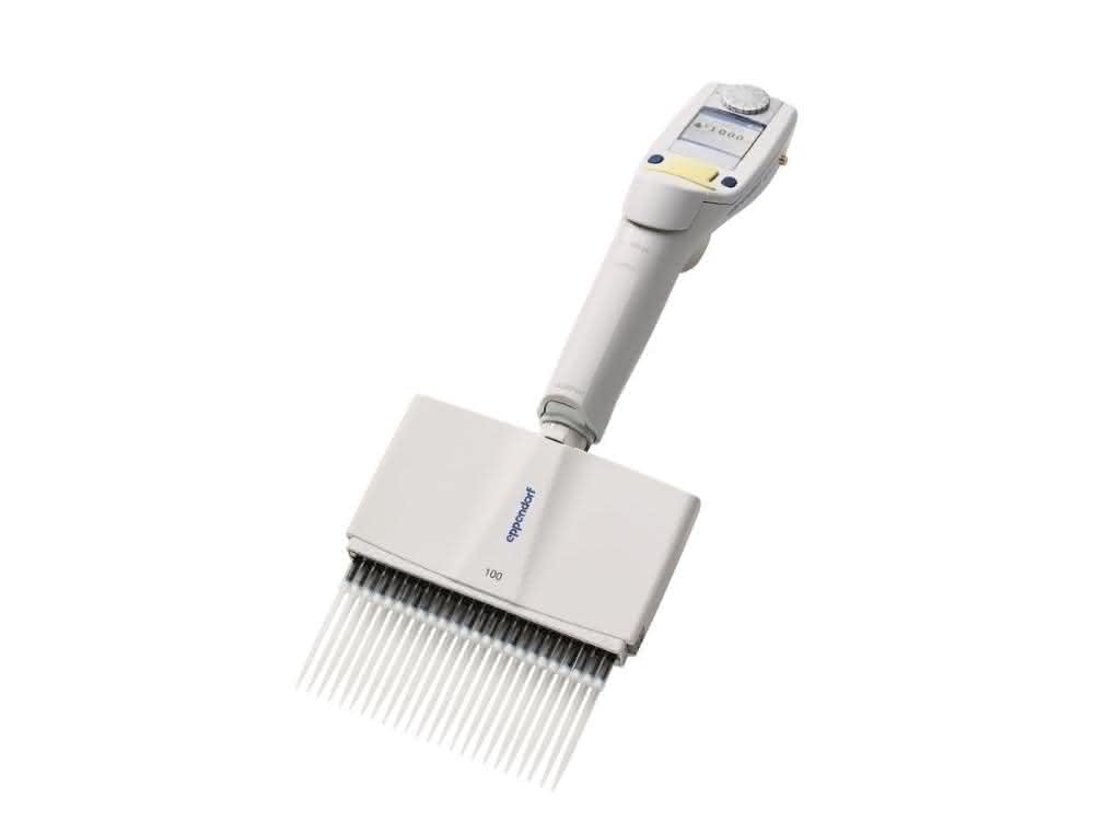 Die elektronische Eppendorf Xplorer® plus als 24-Kanalpipette.