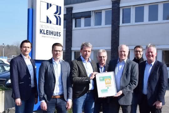 CSC-Zertifikat für Kleihues: Nachhaltig produzieren