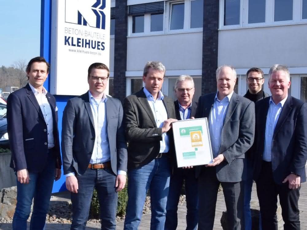 CSC-Zertifikat für Kleihues: Nachhaltig produzieren