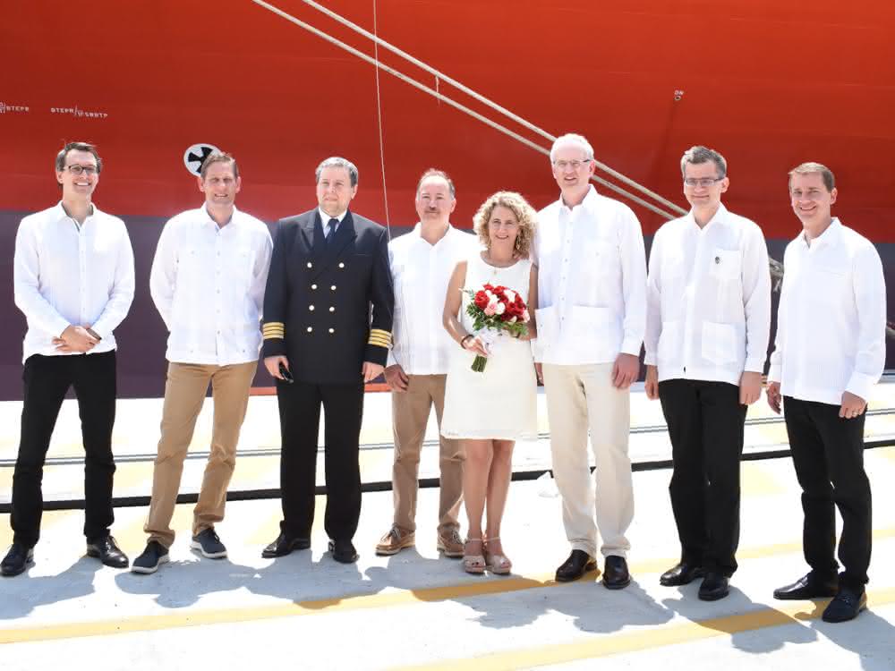 Hamburg Süd tauft „Polar Mexico“ in Veracruz