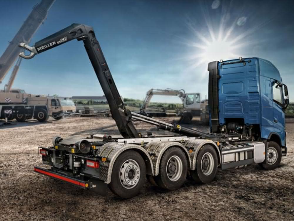 Meillers Abrollkipper RS26 als bauma-Highlight