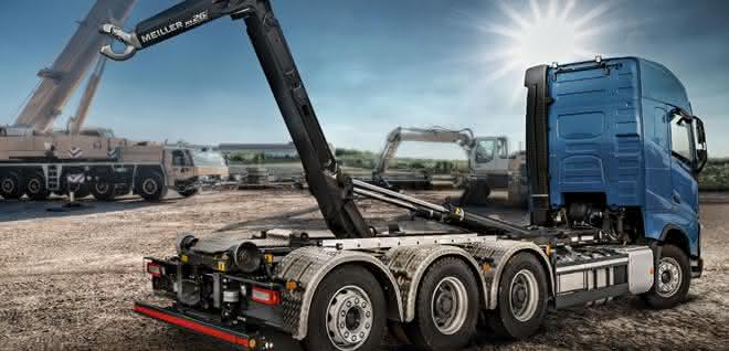 Meillers Abrollkipper RS26 als bauma-Highlight Meillers Abrollkipper RS26 als bauma-Highlight