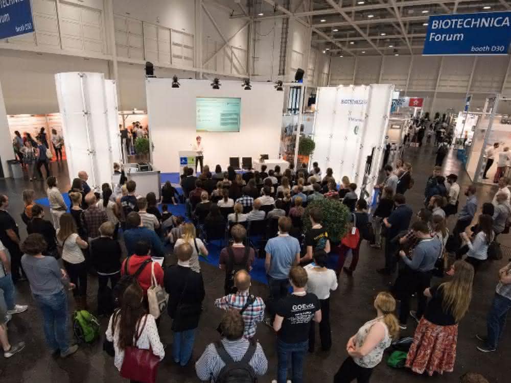 Eindruck vom vorigen Biotechnica Forum.