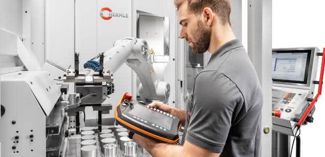 Automated machine tool at Hermle.