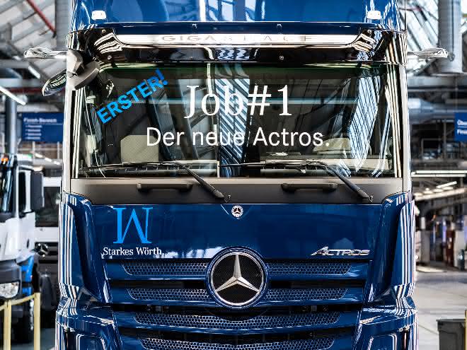 New Actros rolls off the production line in Wörth