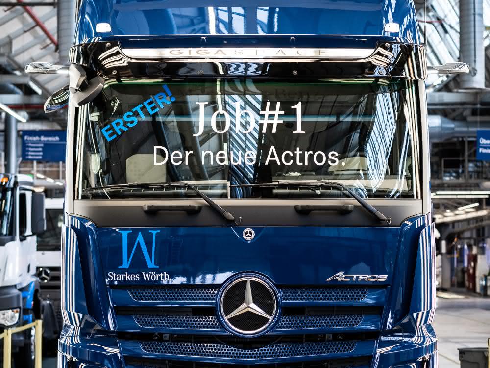 Neuer Actros läuft in Wörth vom Band