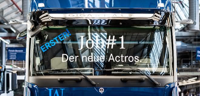 Neuer Actros läuft in Wörth vom Band Neuer Actros läuft in Wörth vom Band
