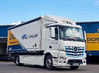 Mercedes-Benz eActros startet für Dachser in Stuttgart