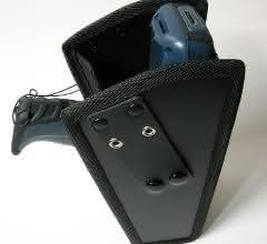 Holder for barcode scanners