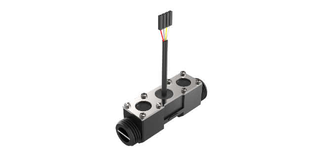 Flow sensor: Ultrasonic sensors monitor flow data