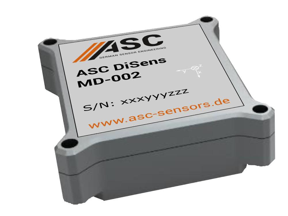 ASC digital acceleration sensor Sensor+Test 2019: Position determination and digital acceleration sensors