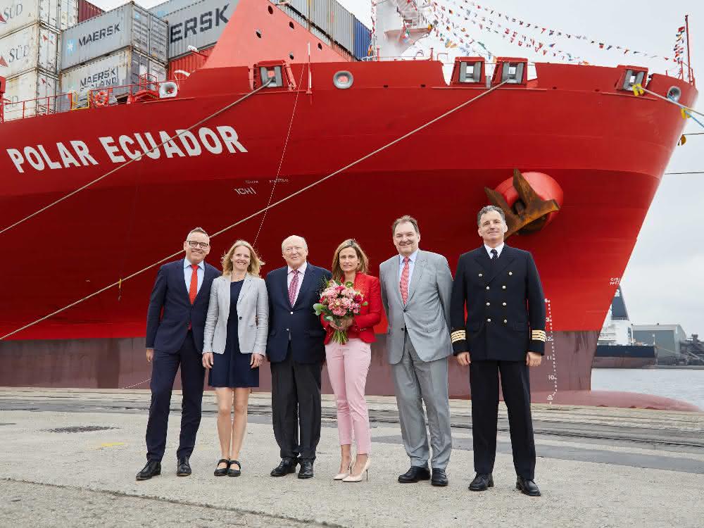 Hamburg Süd tauft „Polar Ecuador“ in Antwerpen Hamburg Süd tauft „Polar Ecuador“ in Antwerpen