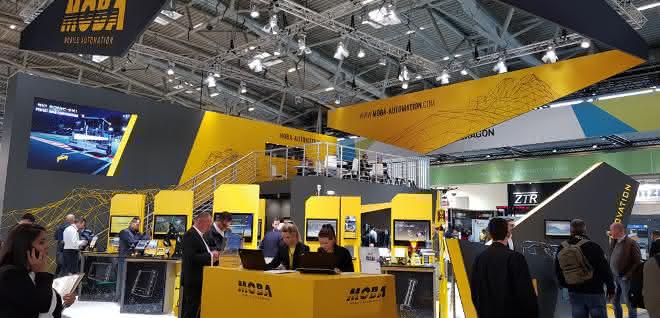 Stand von MOBA auf der bauma 2019