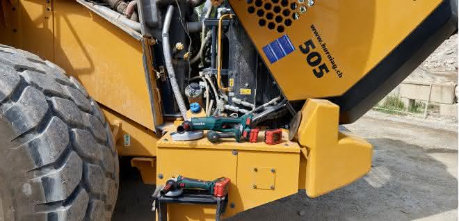 Wartung und Reparatur von Baumaschinen