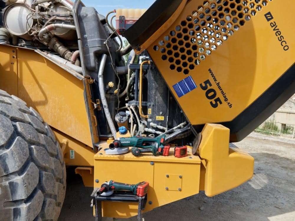 Wartung und Reparatur von Baumaschinen