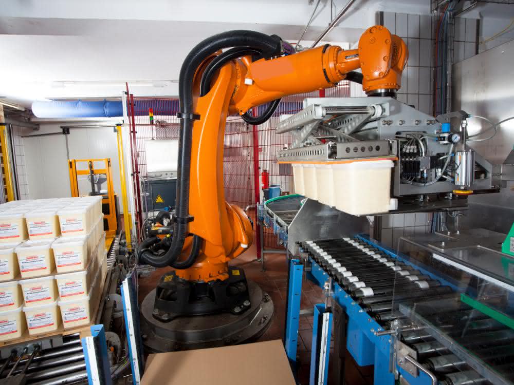 Robot layer palletizer: How the potato salad comes to the barbecue party