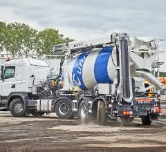 Liebherr hat ab sofort den Fahrmischer HTM 1205 T / LTB 12+4 als Sattelauflieger mit Neuerungen im Programm.