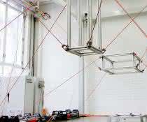 Rope robot test stand