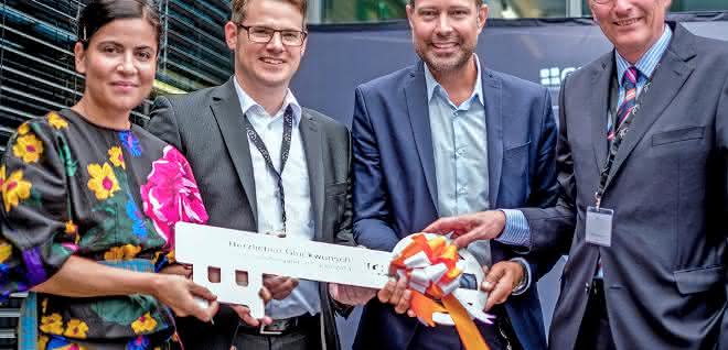 Celebratory mood at the official handover of the keys to The Summit