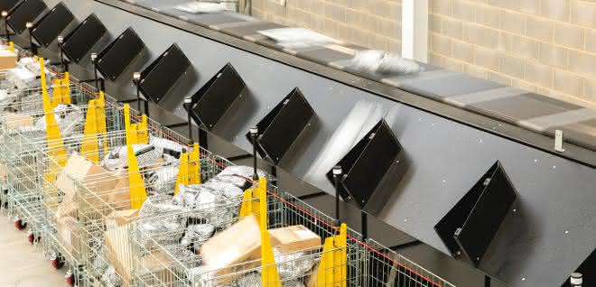 Crossbelt sorter: Skynet increases parcel throughput with Interroll
