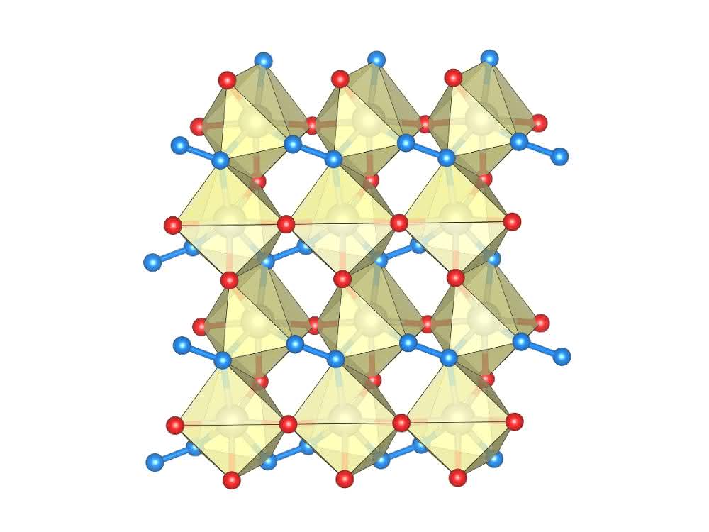Die Struktur des Rhenium-Nitrid-Pernitrids.