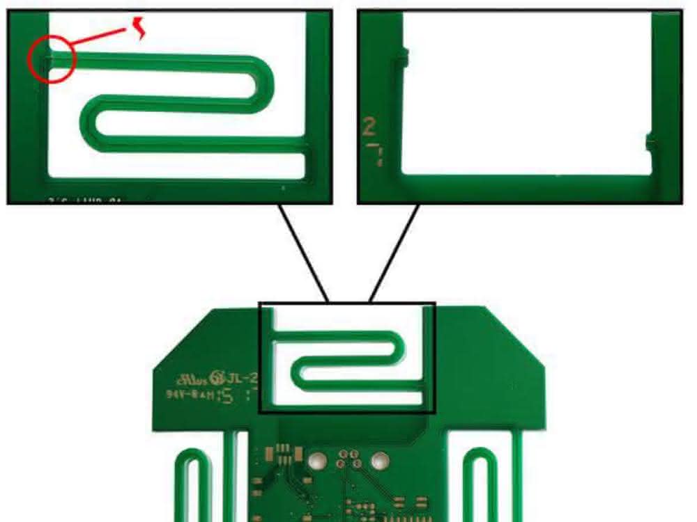 Exemplary workpiece with possible defects