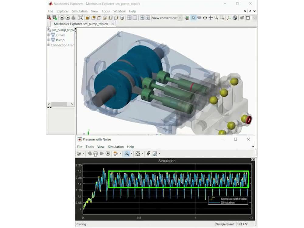 Schematische Darstellung der Pumpe