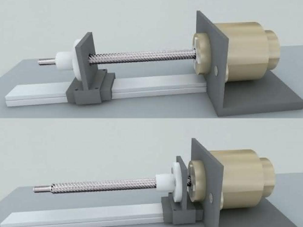 Stepper motor linear actuator