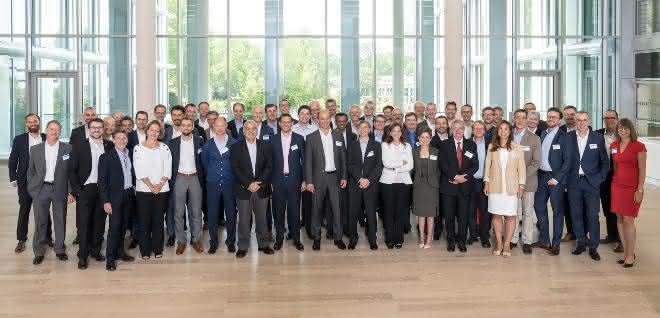 Vertreter von 20 internationalen Chemie-Unternehmen bei BASF in Ludwigshafen Vertreter von 20 internationalen Chemie-Unternehmen bei BASF in Ludwigshafen