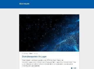 Multimediale Plattform: "Ideenraum" lädt zum Gedankenaustausch ein