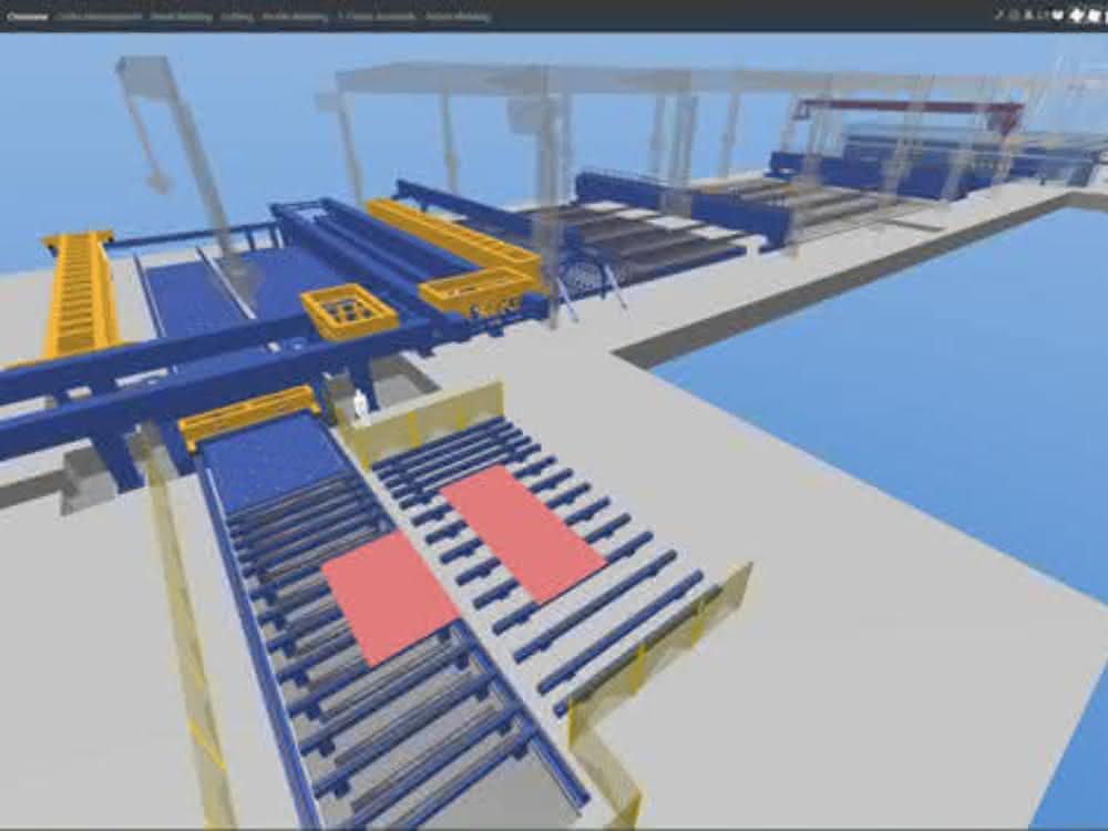 3D web frontend with real-time visualization